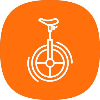 Unicycle simgesinin vektör illüstrasyonu