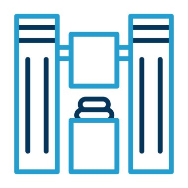 Giysi dizini web simgesi, vektör illüstrasyonu 