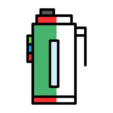 Su şişesi simgesi, vektör illüstrasyonu basit tasarım