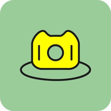 hat simgesi, vektör illüstrasyonu basit tasarım