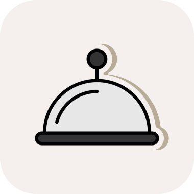 otel düz simge vektör çizim