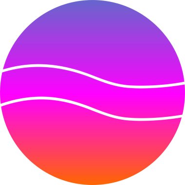 Golf topu web simgesi, basit tasarım