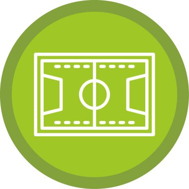 Futbol. Web simgesi basit illüstrasyon