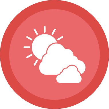 Hava durumu simgesi, vektör illüstrasyonu 