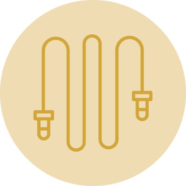 İp atlama ikonu. İzole vektör illüstrasyonu