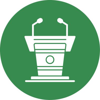 Podyum simge illüstrasyon vektörü grafiği