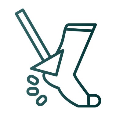 Kış çorap simgesi. Anahat kış çorap vektör simgesi beyaz arka plan üzerinde izole web tasarımı için