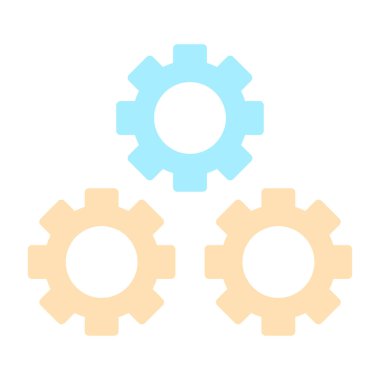 dişli simgesi vektör illüstrasyonu