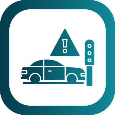 Vektör illüstrasyonu, araba simgesi