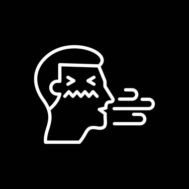 Maskeli beyaz bir adamın vektör çizimi