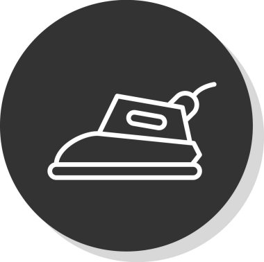 Ütü. Web simgesi basit illüstrasyon 