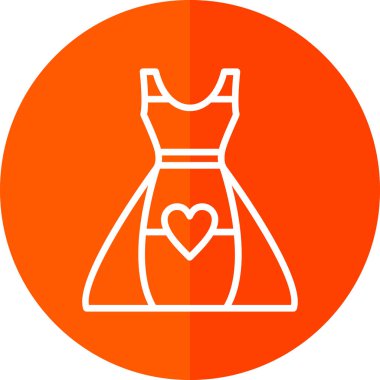 elbise simgesi, vektör illüstrasyonu basit tasarım