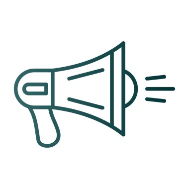 megafon simgesi, vektör illüstrasyonu basit tasarım