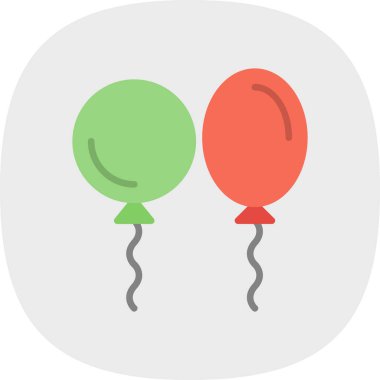 Balon simgesinin vektör illüstrasyonu 