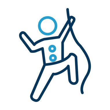 Web simgesi vektör illüstrasyonuna tırmanılıyor