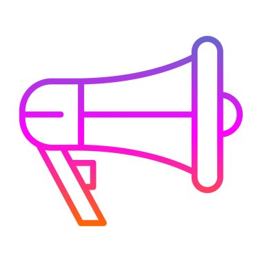 megafon simgesi, vektör illüstrasyonu basit tasarım