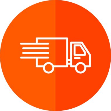 teslimat veya kargo kamyonu simgesi 