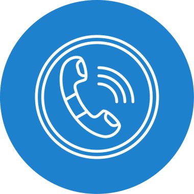 telefon ahizesi simgesi, vektör çizimi basit tasarım