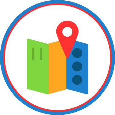 harita pin konumu simgesi düz biçimli