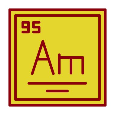 Kimyasal simge, vektör çizimi