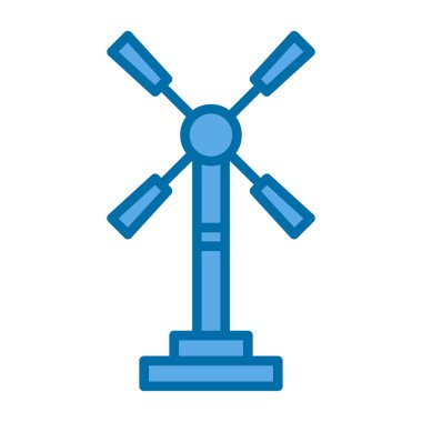 Yel değirmeni simgesi, vektör biçimi