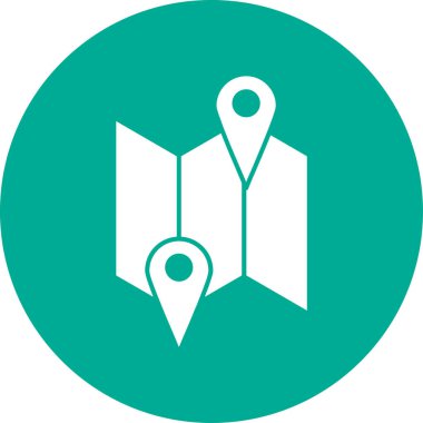 harita pin konumu simgesi düz biçimli