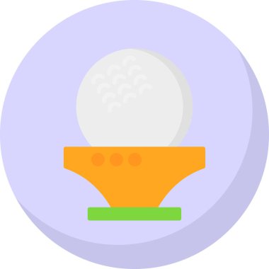 Golf topu web simgesi, basit tasarım