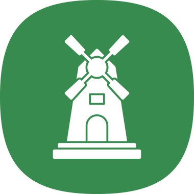 Yel değirmeni simgesi, vektör biçimi