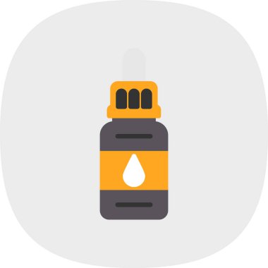 şişe vektörü düz renk simgesi