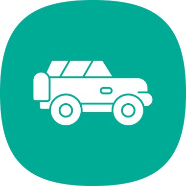 Offroad Web simgesi basit illüstrasyon 