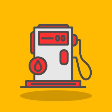 Elektrikli ısıtıcı vektör simgesi