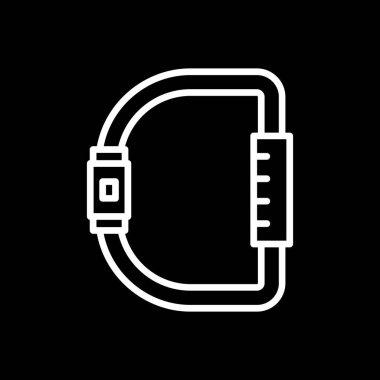 Karabina simgesi, vektör illüstrasyonu