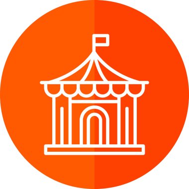 Sirk çizgisi vektör simgesi