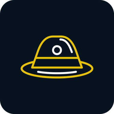 hat simgesi, vektör illüstrasyonu basit tasarım