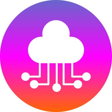 Bulut hesaplama. Web simgesi 