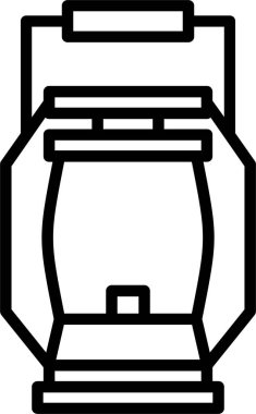 kahve makinesi simgesi ana hat biçiminde