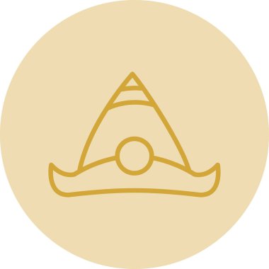 Bir pusula simgesinin vektör illüstrasyonu