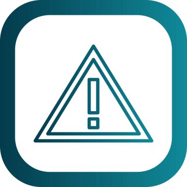 Ünlem işaretli yol işaretinin vektör illüstrasyonu