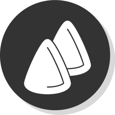 Cuberdon şeker ikonu, Belçika geleneksel tatlısı, vektör illüstrasyonu