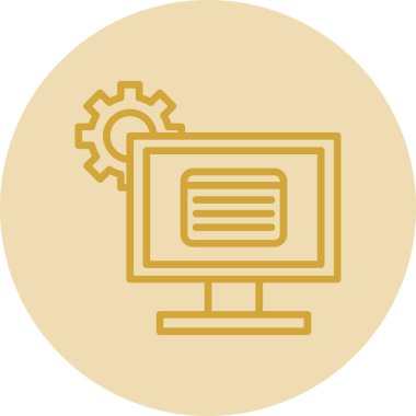 Modern simgenin vektör illüstrasyon tasarımı