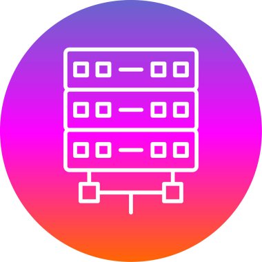 sunucu simgesi, vektör illüstrasyonu basit tasarım