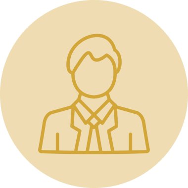 Adamım. Web simgesi basit illüstrasyon 