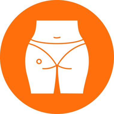 İç çamaşırı. Web simgesi basit illüstrasyon