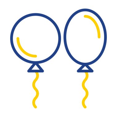 Balon simgesinin vektör illüstrasyonu 