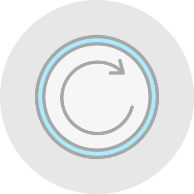 çember vektör renk çizgisi simgesi