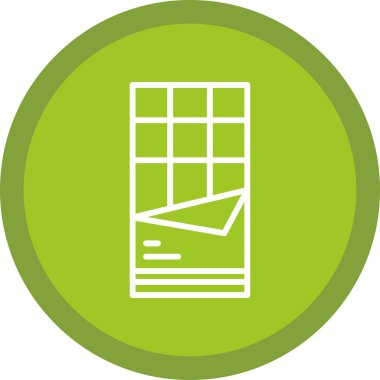 Bir pencere simgesinin vektör illüstrasyonu