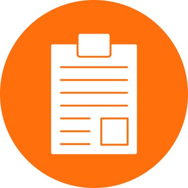 Belge. Web simgesi basit illüstrasyon