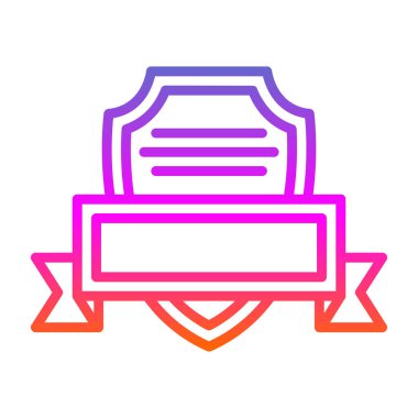 Madalya ikon vektör illüstrasyonu