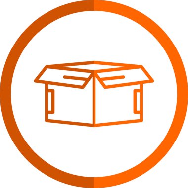 kutu simgesi, vektör illüstrasyonu basit tasarım