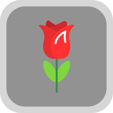 Arkaplanda basit bir lale çiçeği çizimi